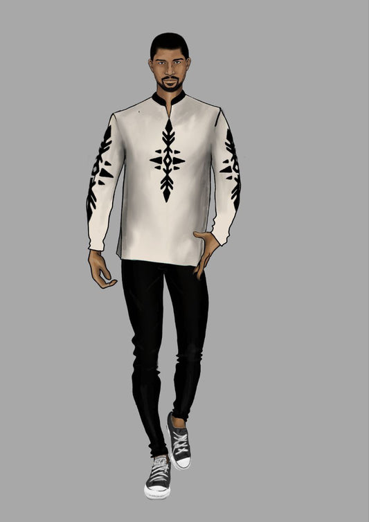 Men’s Ethiopian Fetil and Eritrean Saba Fabric Shirts